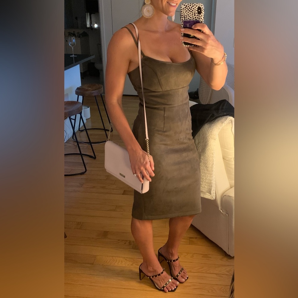 BCBG Suede dress